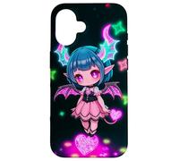 Arte Kawaii Gothic Succubus Heartcore Carcasa para iPhone 16