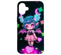 Arte Kawaii Gothic Succubus Heartcore Carcasa para iPhone 16 Plus