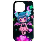 Arte Kawaii Gothic Succubus Heartcore Carcasa para iPhone 16 Pro