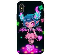 Arte Kawaii Gothic Succubus Heartcore Carcasa para iPhone X/XS
