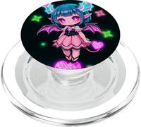 Arte Kawaii Gothic Succubus Heartcore PopSockets PopGrip para MagSafe