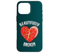Arte Kintsugi de cerámica japonesa bellamente rota Carcasa para iPhone 16 Pro Max