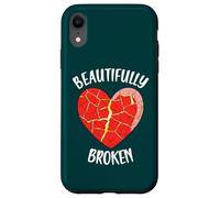 Arte Kintsugi de cerámica japonesa bellamente rota Carcasa para iPhone XR