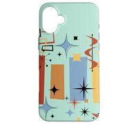 Arte Kitsch estético Retro de Mediados de Siglo Moderno MCM Vibe Carcasa para iPhone 16 Plus