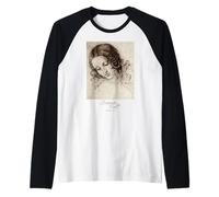 Arte Leonardo da Vinci Dibujo Pintura Museo Renacimiento Camiseta Manga Raglan