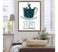 Arte Lienzo Pintura Digital Impreso Tormenta en una taza de té Decoración del hogar Arte de la pared para la decoración de la sala Regalo Sin marco Onlymygod1