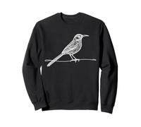 Arte Lineal Aves Ilustración Ornitólogo Vida Silvestre Sudadera