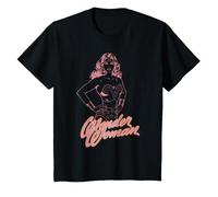 Arte Lineal con el Logotipo de Wonder Woman Super Hero Girl Power DC Comics Camiseta