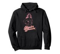 Arte Lineal con el Logotipo de Wonder Woman Super Hero Girl Power DC Comics Sudadera con Capucha