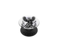 Arte Lineal de mitología Sagrada Legendario pájaro Gigante Roc PopSockets PopGrip Adhesivo