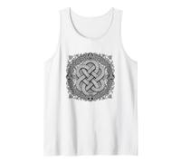 Arte Lineal de símbolo Sagrado del Nudo Celta de la eternidad Camiseta sin Mangas