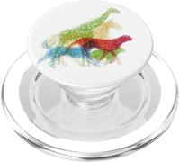 Arte Lineal enredado de Safari África Animales Salvajes PopSockets PopGrip para MagSafe