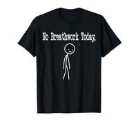 Arte Lineal Minimalista de No Breathwork Today, Divertido Humor, Broma Camiseta