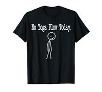 Arte Lineal Minimalista de No Yoga Flow Today, Divertido Humor, Broma Camiseta