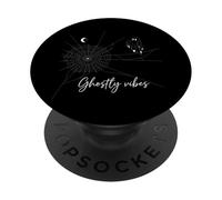 Arte Lineal Minimalista Web de Ghostly Vibes PopSockets PopGrip Adhesivo