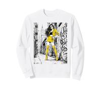 Arte Llamativo con Tinta cómica de Yellow Street Muse Urban Fashion Sudadera