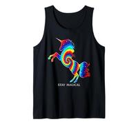 Arte mágico de fantasía mística y Unicornio de Stay Magical Rainbow Unicorn Camiseta sin Mangas