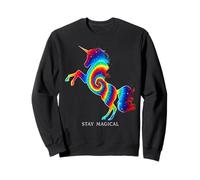 Arte mágico de fantasía mística y Unicornio de Stay Magical Rainbow Unicorn Sudadera