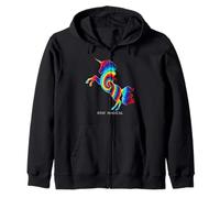 Arte mágico de fantasía mística y Unicornio de Stay Magical Rainbow Unicorn Sudadera con Capucha