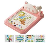 Arte Magnético De Puntos | Tablero Magnético de Viaje con Bolígrafo para Niños Pequeños - Juguetes de Interacción Entre Padres e Hijos para Niños y Niñas de 2 a 5 Años - Niñas Pequeños