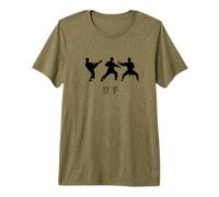 Arte marcial Genial Karate en Personajes japoneses Kanji Camiseta Premium