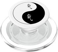Arte marcial Taiji Qi Gong Yin Yang Taoism Symbol and Chi PopSockets PopGrip para MagSafe