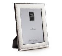 ARTÉ Marco de fotos de 15 x 20 cm, fabricado en Italia, elegante chapado en plata, chapado en plata antioxidante, precioso marco de plata con parte trasera de madera caoba E108/15 x 20