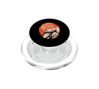 Arte Minimalista japonés 70s Retro Space Shiba Inu Dog PopSockets PopGrip para MagSafe
