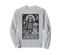 Arte místico de la mamá del perro del tarot del esqueleto gótico Sudadera
