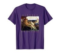 Arte mitología Griega Ulises Sirenas Odisea Homero Barco Camiseta, Hombre, Morado, M