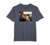 Arte mitología Griega Ulises Sirenas Odisea Homero Barco Camiseta, Hombre Tallas Grandes, Azul Jaspeado, 2X Alto