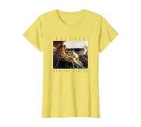 Arte mitología Griega Ulises Sirenas Odisea Homero Barco Camiseta, Mujer, Limón, XS