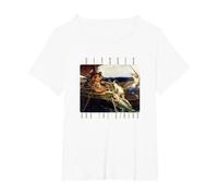 Arte mitología Griega Ulises Sirenas Odisea Homero Barco Camiseta, Mujer Tallas Grandes, Blanco, 1XL Grande