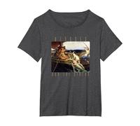 Arte mitología Griega Ulises Sirenas Odisea Homero Barco Camiseta, Mujer Tallas Grandes, Jaspeado Oscuro, 6XL Grande