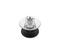 Arte monocromático Egipcio Antiguo de la Diosa alada de ISIS PopSockets PopGrip Adhesivo