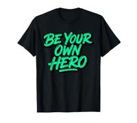Arte Motivacional Sé tu Propio héroe Graffiti tipografía Camiseta