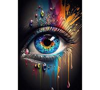 Arte mural abstracto clásico, mural con forma de ojo, póster impreso en lienzo HD para decoración del hogar, sala de estar, dormitorio y oficina (30x40cm/sin marco).