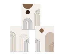 Arte mural abstracto escandinavo con estética de líneas geométricas, lienzo, pintura al óleo, pósteres e impresiones para la decoración del hogar, dormitorio y sala de estar (50x70cm/marco interno)