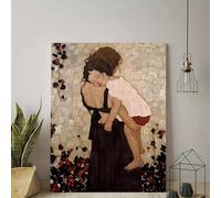 Arte mural clásico vintage, famosa pintura abstracta de madre e hijo, póster impreso en lienzo HD, decoración para el hogar, sala de estar y dormitorio (70x90cm/sin marco)