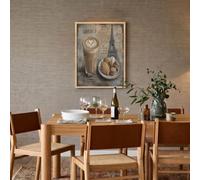 Arte Mural De Café Con Leche Pastel Torre Eiffel Lámina Decorativa Para El Hogar Naturaleza Muerta Francesa Al Estilo Retro Póster De Arte Pintura Sobre Lienzo Decor De Pared Para Dormitorio 60×90 cm