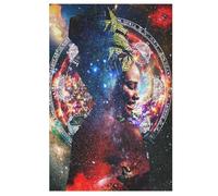 Arte mural del zodiaco Virgen - Puzzle de madera adulto 1000 P - Challenge Puzzle - Adultos y niños a partir de 12 años (78×53cm)