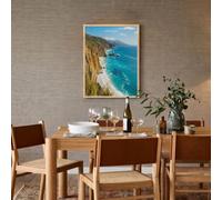 Arte Mural En Lienzo El Océano Los Acantilados, Costa Oeste Estadounidense Lienzo Impresión Artística Póster Cuadro Pared Decoración De Pared Sala De Estar Cocina Dormitorio Hogar 40×50 cm, Sin Marco