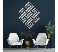Arte Mural geométrico de Metal Blanco Arte Abstracto Moderno de Metal Decoración de Pared Obra de Arte geométrica Decoración Escultura Moderna para Sala de Estar Dormitorio Pasillo y escaleras Decora