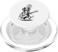 Arte Musical de Guitarra Dachshund PopSockets PopGrip para MagSafe