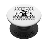 Arte Musical de Ugly Christmas Man PopSockets PopGrip Adhesivo