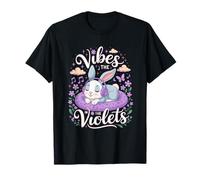 Arte musical de Vibes In The Violets Bunny Camiseta
