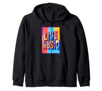 Arte Musical en Vivo Sudadera con Capucha