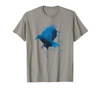 Arte Mystic Raven Ink Splash con un toque vibrante Camiseta