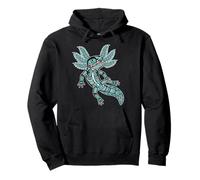 Arte Nativo Americano Amante del axolote Sudadera con Capucha