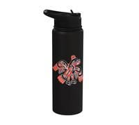 Arte nativo americano de Alaska Tlingit Haida Eagle Tribal Stainless Steel Insulated Water Bottle